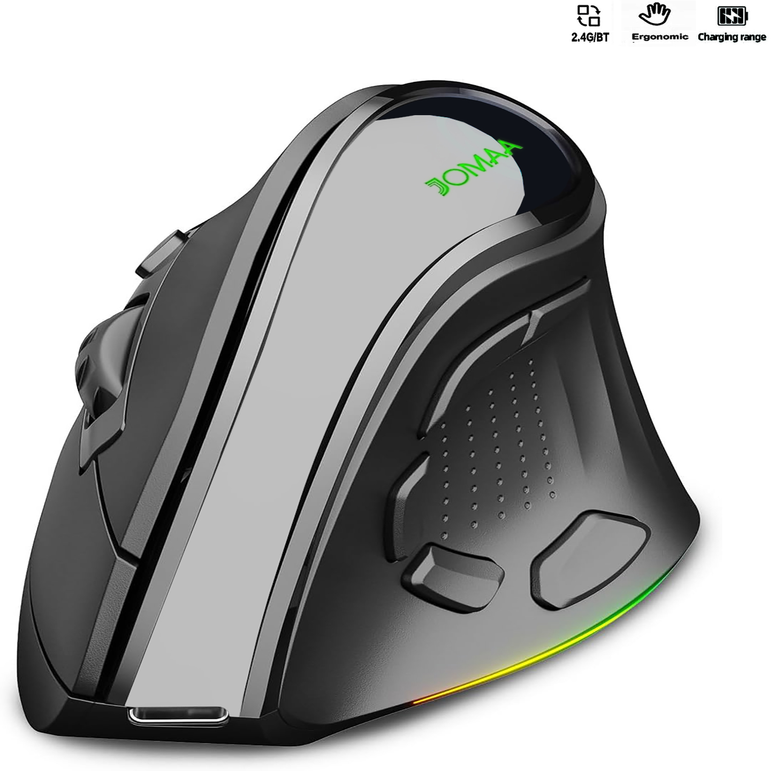Ergonomic Mouse Vertical - Souris sans fil verticale ergonomique 2.4G,