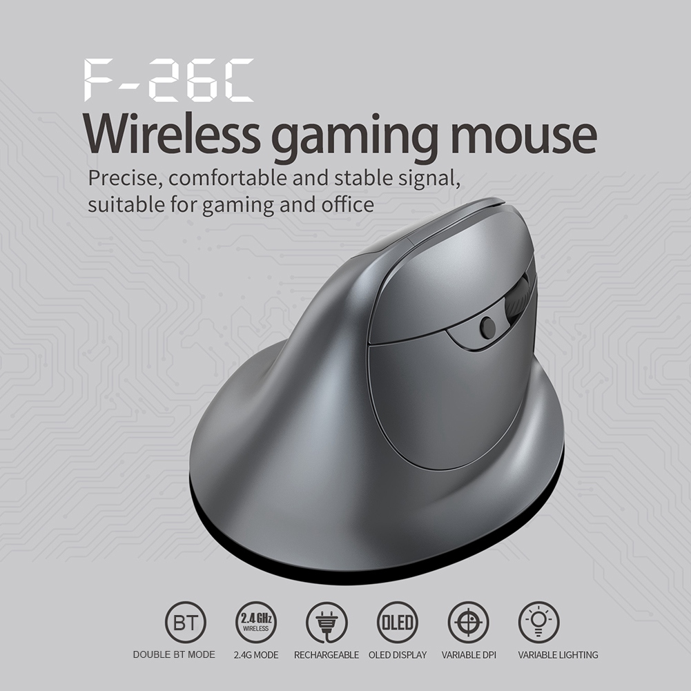 Ergonomic Mouse Vertical - Souris verticale sans fil Bluetooth AB53