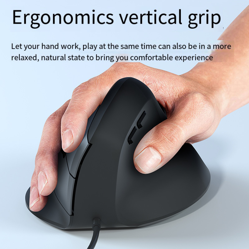 Ergonomic Mouse Vertical - Souris de jeu ergonomique filaire verticale