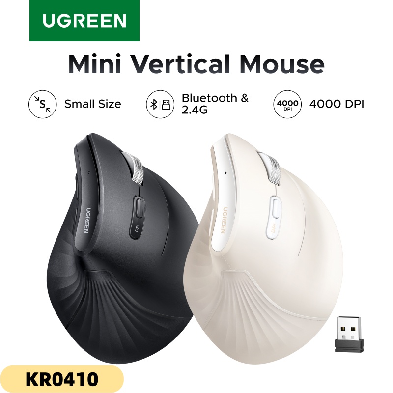 Ergonomic Mouse Vertical - Souris verticale sans fil UGREEN, petite