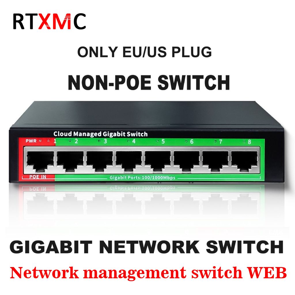 Ethernet Switch 8 Port - Commutateur POE Vlan 8 ports Gigabit