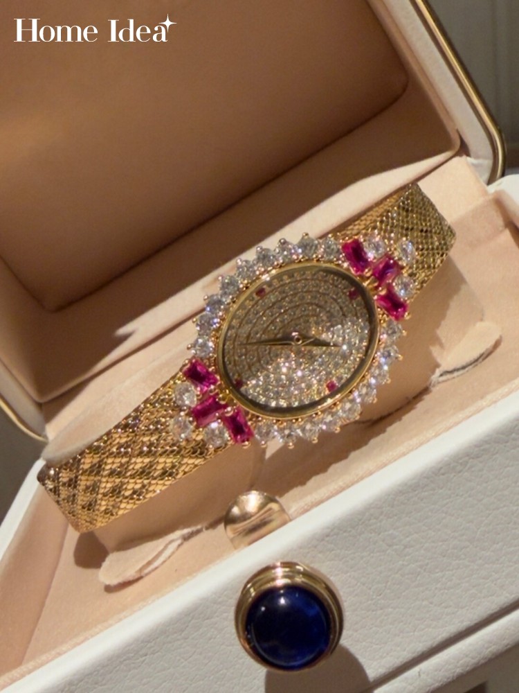 Office Tech Accessories - Montre à Quartz Vintage pour femmes,