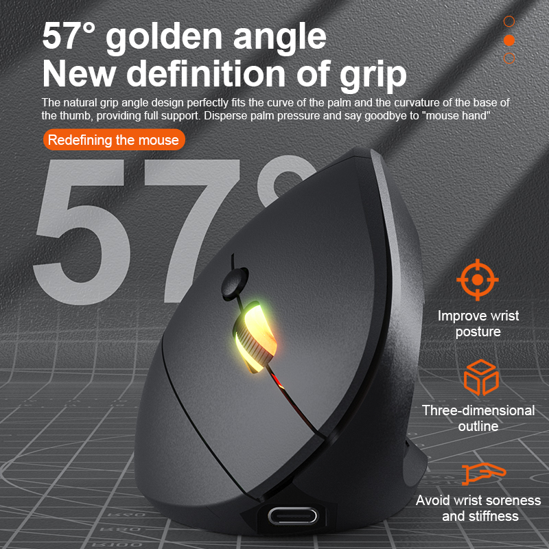 Souris sans fil Bluetooth 2,4  - Ergonomic Mouse Vertical avis et prix