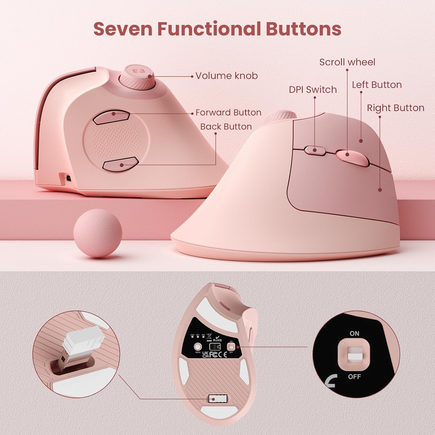 Souris sans fil ergonomique Bl - Ergonomic Mouse Vertical avis et prix