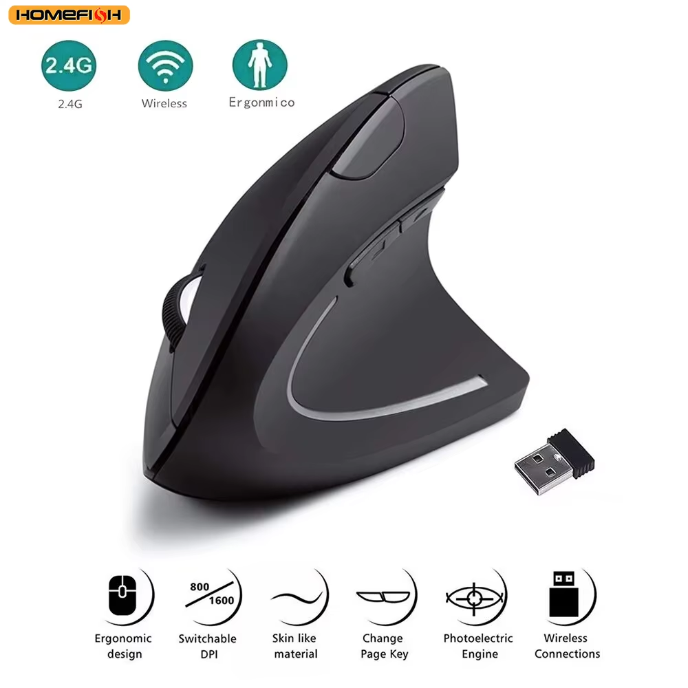 Souris verticale HOMEFISH - Un - Ergonomic Mouse Vertical avis et prix